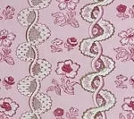 Toile Rayure de Vizille, Rose