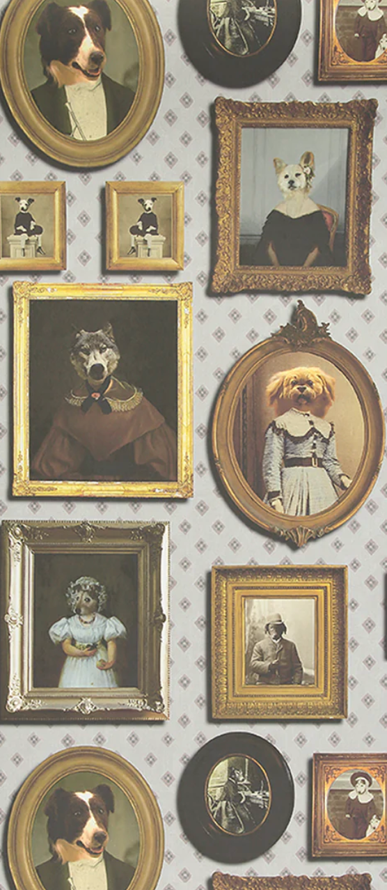 Top Dog Cream Wallcovering | Graduate Collection