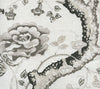 Tree Peony, Charcoal Grays on Ivory