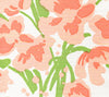 Tulips Multicolor, Multi Peachgreen on White