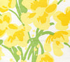 Tulips Multicolor, Yellows Greens on White