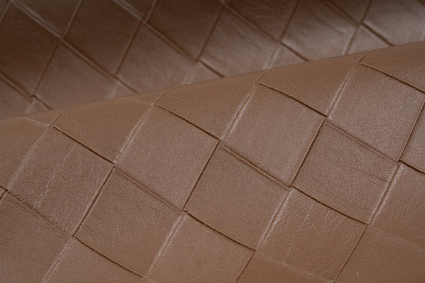 Upscale Vagabond 2 Faux Leather  Chestnut Wallpaper | Koroseal