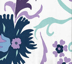 Uzbek, Multi Purple Blues Wallcoverings | Suncloth