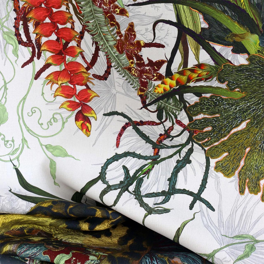 Tropical Clouded Leopard Original Linen