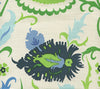 Uzbek Small Scale, Multi Blues Greens Royal