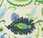 Uzbek Small Scale, Multi Blues Greens Royal