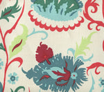 Uzbek Small Scale, Multi Red Teal Blues
