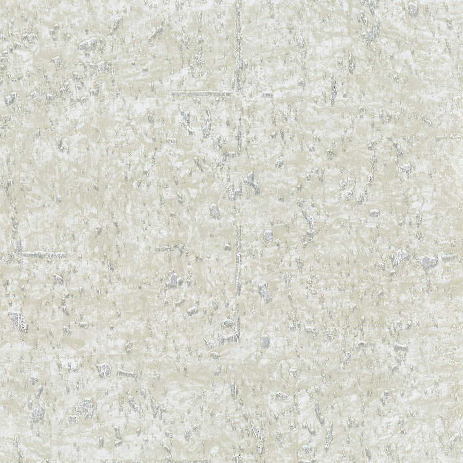 Le Vierna Vinyl Cork Ivory Frost Wallpaper | Phillipe Romano