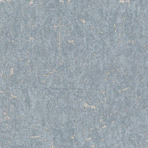 Le Vierna Vinyl Cork Silver Wallpaper | Phillipe Romano