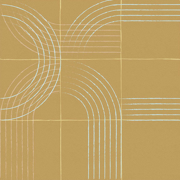 Frequency Gold, Roll Vinyl Wallcoverings | Tres Tintas