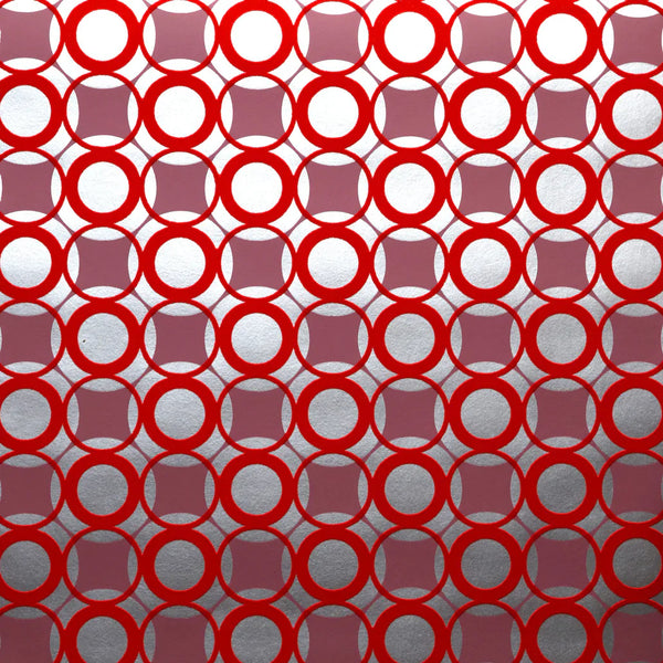 Maggie's Circles Flocked Velvet Wallcovering