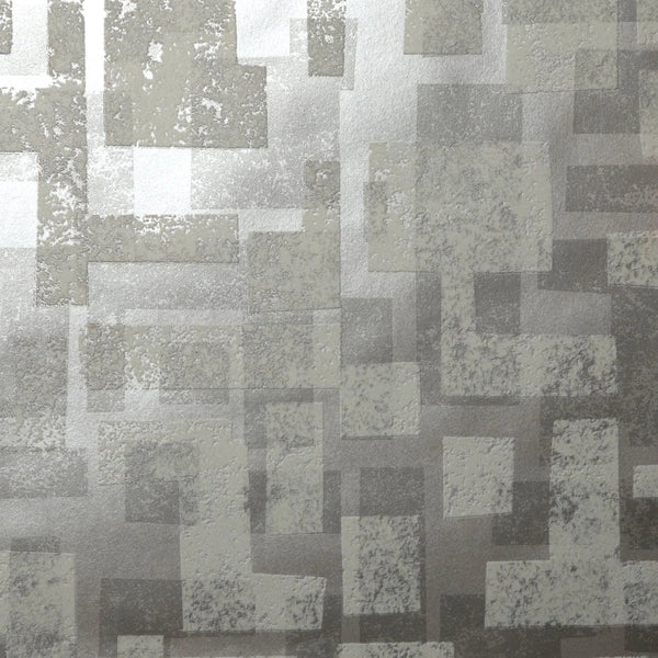 Sadie's Retro Block Flocked Velvet Wallcovering