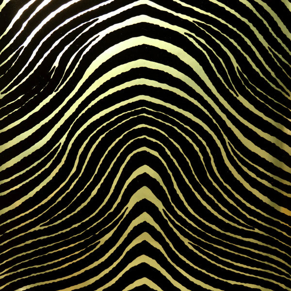 Gabby's Zebra Stripe Flocked Velvet Memo Sample | Phillipe Romano