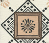 Vanderpoel Stripe, Cream Brown Black on Heavy Linen