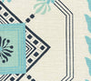 Vanderpoel Stripe, Turquoise Navy on Heavy Linen