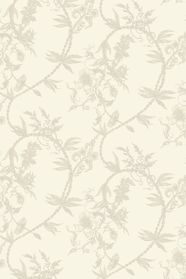 Vinea Cream | Timorous Beasties Wallcovering