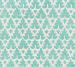 Volpi, Turquoise on White Wallcoverings | Quadrille
