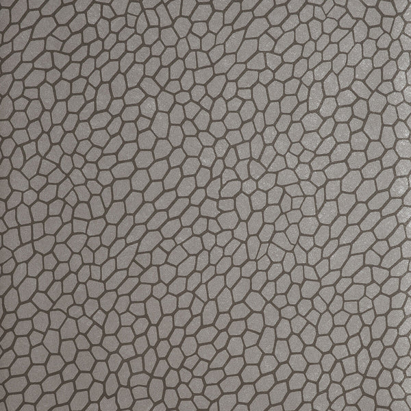 Playa - Pewter  By Clarke And Clarke | Clarke & Clarke Reflections |Metallic Texture Wallcovering Print