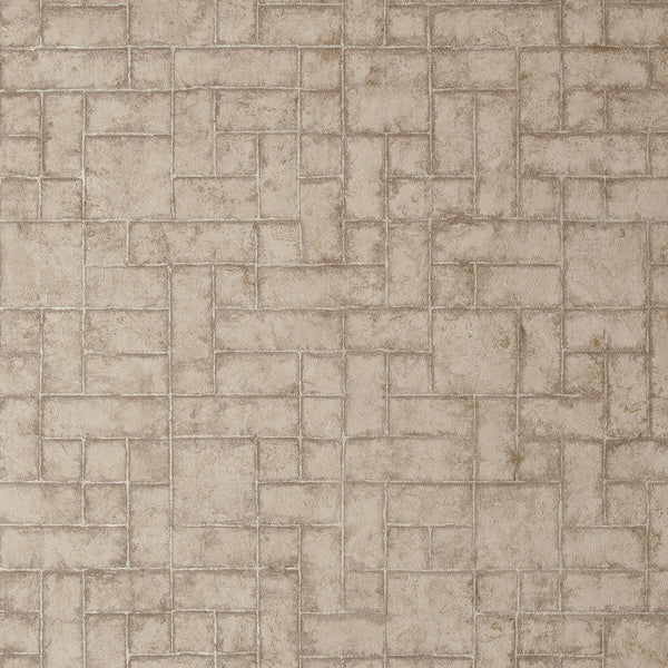 Sandstone - Taupe  By Clarke And Clarke | Clarke & Clarke Reflections |Geometric Texture Wallcovering Print