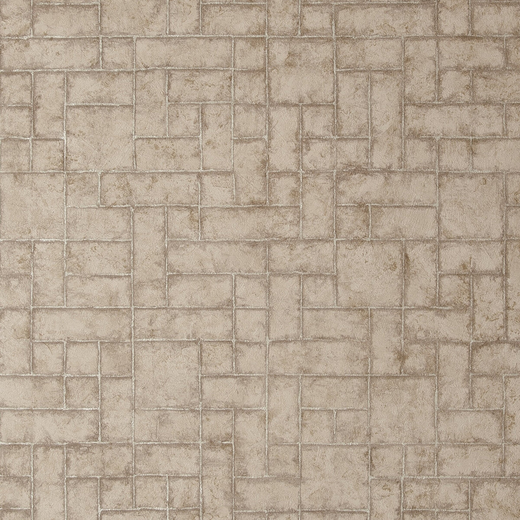 Samples and Purchasing available for Sandstone - Taupe  By Clarke And Clarke | Clarke & Clarke Reflections |Geometric Texture Wallcovering Print at Designer Wallcoverings and Fabrics