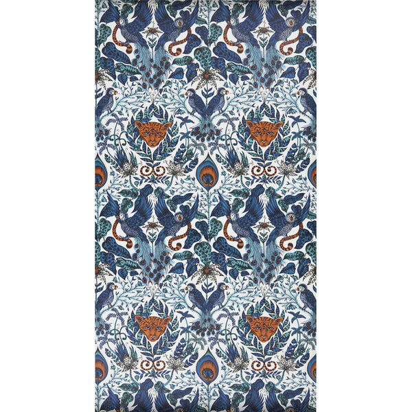 Amazon - Blue  By Clarke And Clarke | Animalia By Emma J Shipley For C&C | Animal/Insects Wallcovering Print
