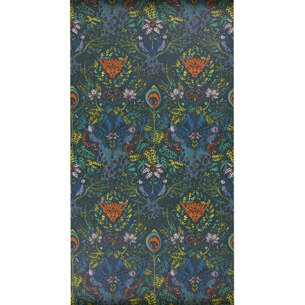Amazon - Navy  By Clarke And Clarke | Animalia By Emma J Shipley For C&C | Animal/Insects Wallcovering Print