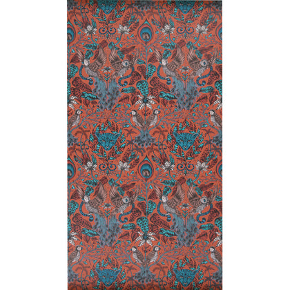 Amazon - Red  By Clarke And Clarke | Animalia By Emma J Shipley For C&C | Animal/Insects Wallcovering Print