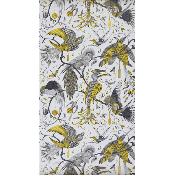 Audubon - Gold  By Clarke And Clarke | Animalia By Emma J Shipley For C&C | Animal/Insects Wallcovering Print