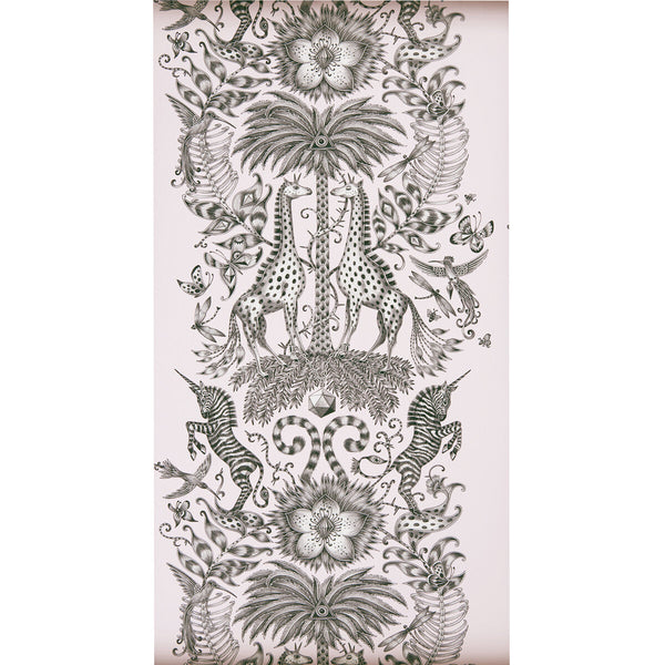 Kruger - Pink  By Clarke And Clarke | Animalia By Emma J Shipley For C&C | Animal/Insects Wallcovering Print