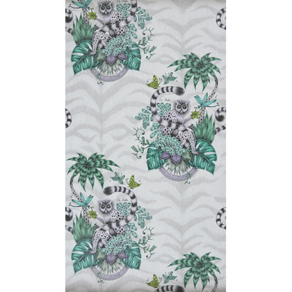 Lemur - Jungle  By Clarke And Clarke | Animalia By Emma J Shipley For C&C | Animal/Insects Wallcovering Print