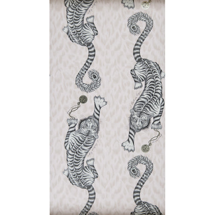 Tigris - Pink  By Clarke And Clarke | Animalia By Emma J Shipley For C&C | Animal/Insects Wallcovering Print