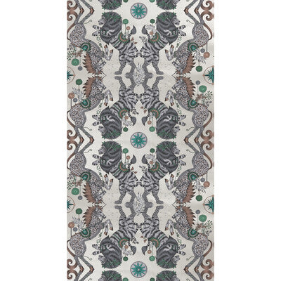 Caspian Wp - Gilver  Multi By Clarke And Clarke | Wilderie By Emma J Shipley For C&C |Animal/Insects Novelty Wallcovering Print