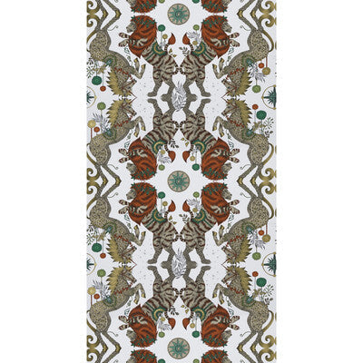 Caspian Wp - Gold  Yellow By Clarke And Clarke | Wilderie By Emma J Shipley For C&C |Animal/Insects Novelty Wallcovering Print