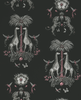 Creatura - Charcoal  Grey By Clarke And Clarke | Wilderie By Emma J Shipley For C&C |Animal/Insects Novelty Wallcovering Print