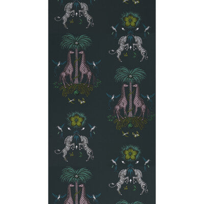 Creatura - Teal  Green By Clarke And Clarke | Wilderie By Emma J Shipley For C&C |Animal/Insects Novelty Wallcovering Print