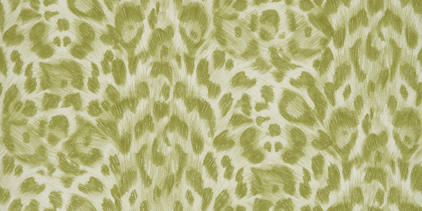 Felis - Green By Clarke And Clarke | Wilderie By Emma J Shipley For C&C | Animal Skins Wallcovering Print