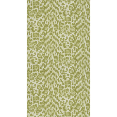 Felis - Green By Clarke And Clarke | Wilderie By Emma J Shipley For C&C | Animal Skins Wallcovering Print