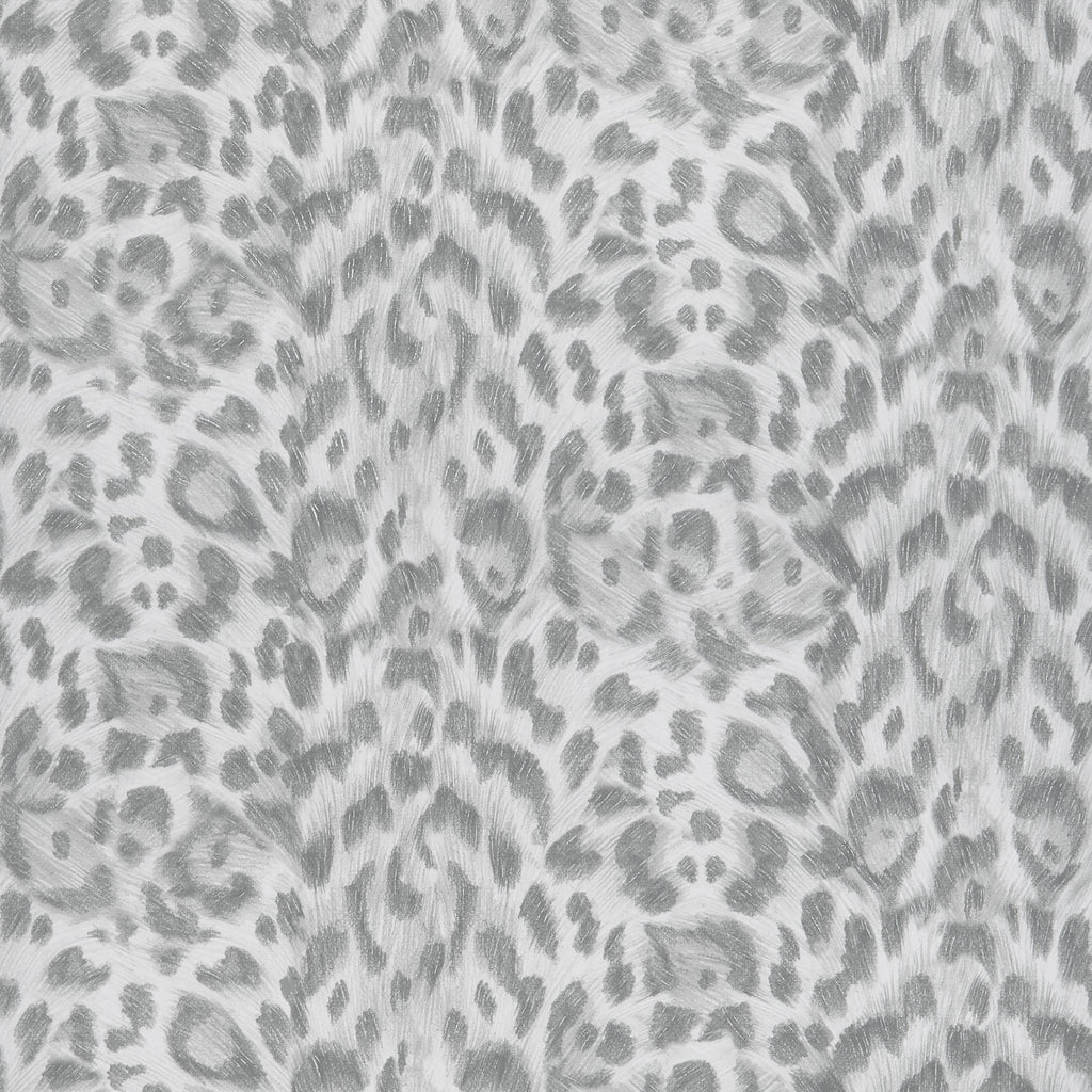 Felis - Silver  Grey By Clarke And Clarke | Wilderie By Emma J Shipley For C&C | Animal Skins Wallcovering Print
