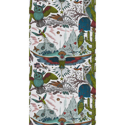 Frontier - Green By Clarke And Clarke | Wilderie By Emma J Shipley For C&C |Animal/Insects Novelty Wallcovering Print