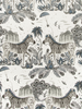 Lost World - Blue By Clarke And Clarke | Wilderie By Emma J Shipley For C&C |Animal/Insects Novelty Wallcovering Print