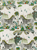 Lost World - Green By Clarke And Clarke | Wilderie By Emma J Shipley For C&C |Animal/Insects Novelty Wallcovering Print
