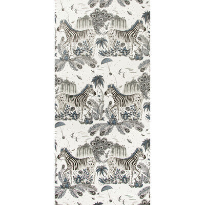 Lost World - Blue By Clarke And Clarke | Wilderie By Emma J Shipley For C&C |Animal/Insects Novelty Wallcovering Print