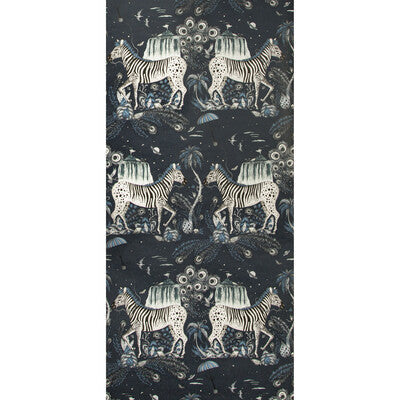 Lost World - Navy  Blue By Clarke And Clarke | Wilderie By Emma J Shipley For C&C |Animal/Insects Novelty Wallcovering Print