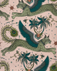 Lynx - Pink By Clarke And Clarke | Wilderie By Emma J Shipley For C&C |Animal/Insects Novelty Wallcovering Print