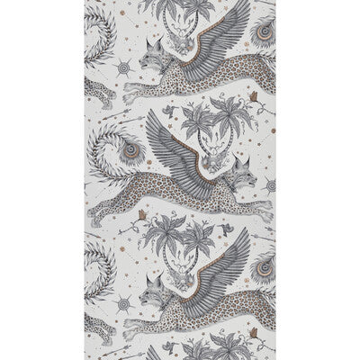 Lynx - Nude  Pink By Clarke And Clarke | Wilderie By Emma J Shipley For C&C |Animal/Insects Novelty Wallcovering Print