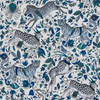 Protea - Blue By Clarke And Clarke | Wilderie By Emma J Shipley For C&C |Animal/Insects Novelty Wallcovering Print