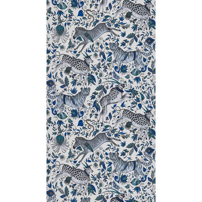 Samples and Purchasing available for Protea - Blue  Blue By Clarke And Clarke | Wilderie By Emma J Shipley For C&C |Animal/Insects Novelty Wallcovering Print at Designer Wallcoverings and Fabrics