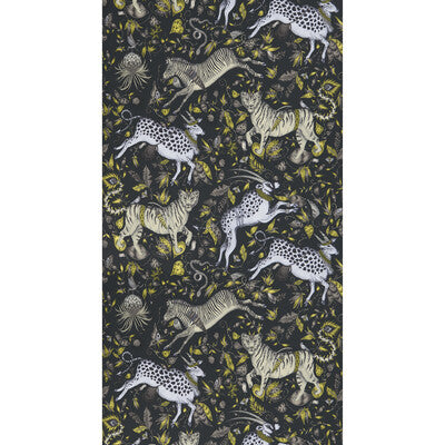 Samples and Purchasing available for Protea - Charcoal  Grey By Clarke And Clarke | Wilderie By Emma J Shipley For C&C |Animal/Insects Novelty Wallcovering Print at Designer Wallcoverings and Fabrics