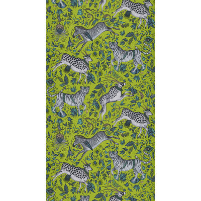 Protea - Lime  Green By Clarke And Clarke | Wilderie By Emma J Shipley For C&C |Animal/Insects Novelty Wallcovering Print