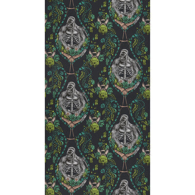 Silverback - Charcoal  Grey By Clarke And Clarke | Wilderie By Emma J Shipley For C&C |Animal/Insects Novelty Wallcovering Print